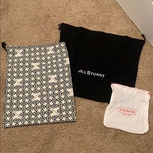 3 dust bags. Rebecca Minkoff/jill Stuart/ Coach